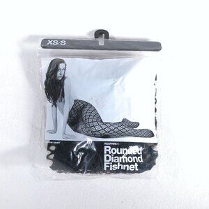 American Apparel Rounded Diamond Fishnet Pantyhose Women XS/S